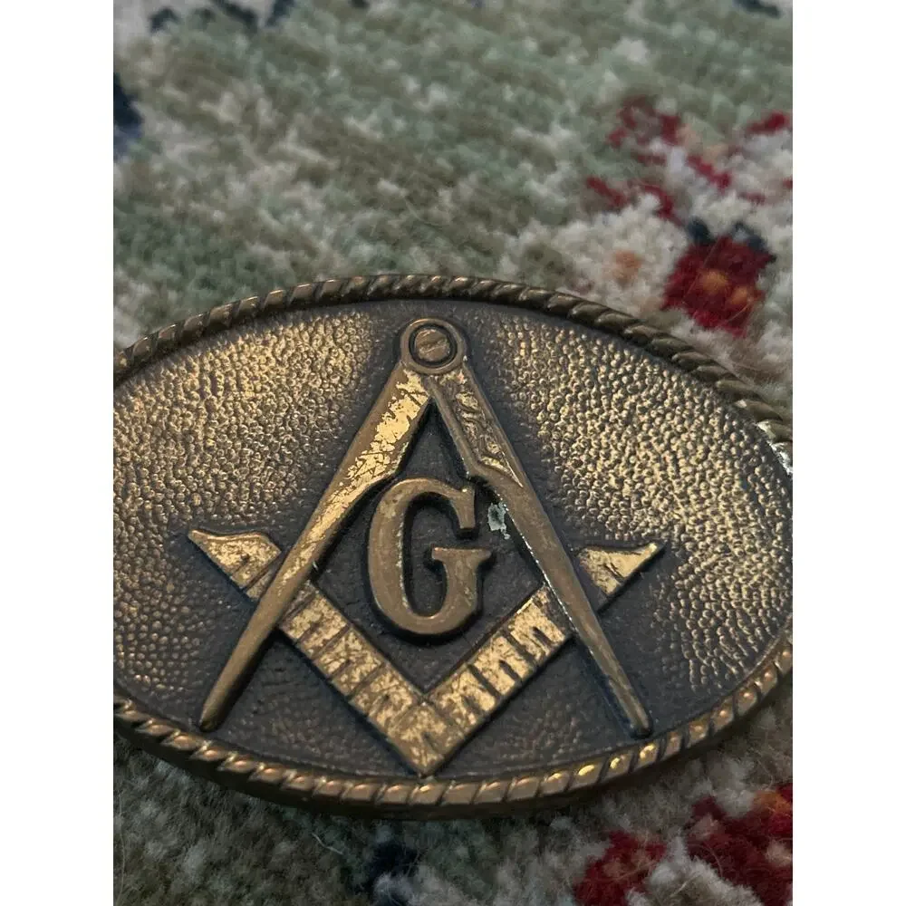 Vintage Freemasons Belt Buckle